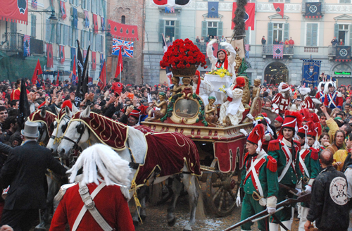 carnevale ivrea carro mugnaia